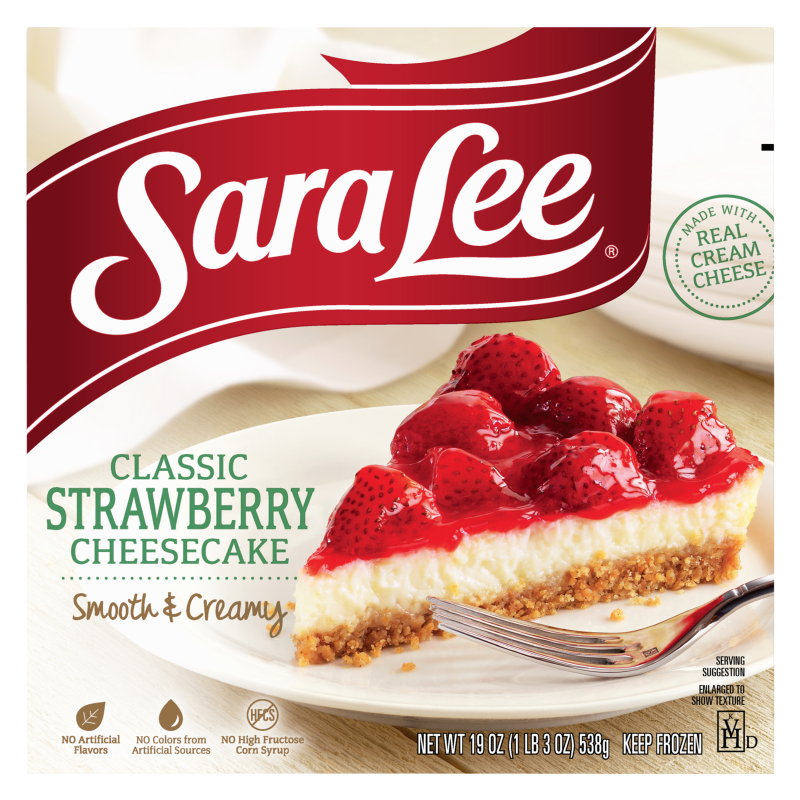 Sara Lee Frozen Classic Strawberry Cheesecake 19in 19oz