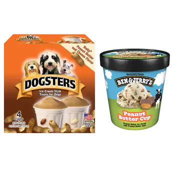 Ben & Jerry’s Peanut Butter Cup / Dogsters Pet Ice Cream Bundle