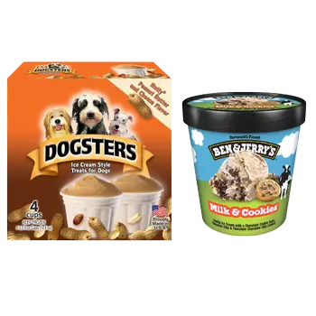 Ben & Jerry’s Milk & Cookies / Dogsters Pet Ice Cream Bundle
