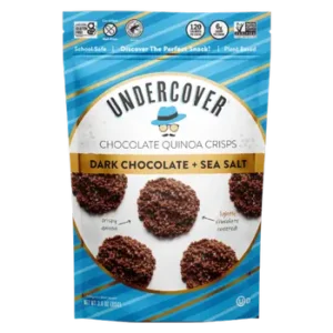 Undercover Snacks Dark Chocolate & Sea Salt Quinoa Mini Crisps, 3oz