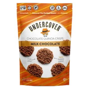 Undercover Snacks Milk Chocolate Quinoa Mini Crisps, 3oz
