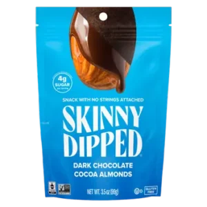 SkinnyDipped Dark Chocolate Cocoa Almonds, 3.5oz