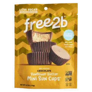 Free 2 B Mini Chocolate Sun Butter Sun Cups 4.2oz